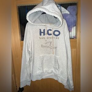 VTG Hollister Surf Sweater Hoodie Pullover  Large Spellout Y2K 90’S Preppy